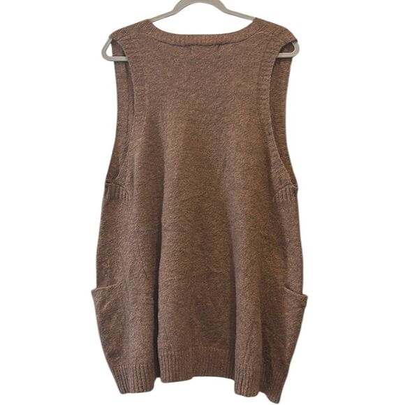 Bad Little Country Girl M/L POCKET SWEATER VEST PECAN​​ - Picture 9 of 13